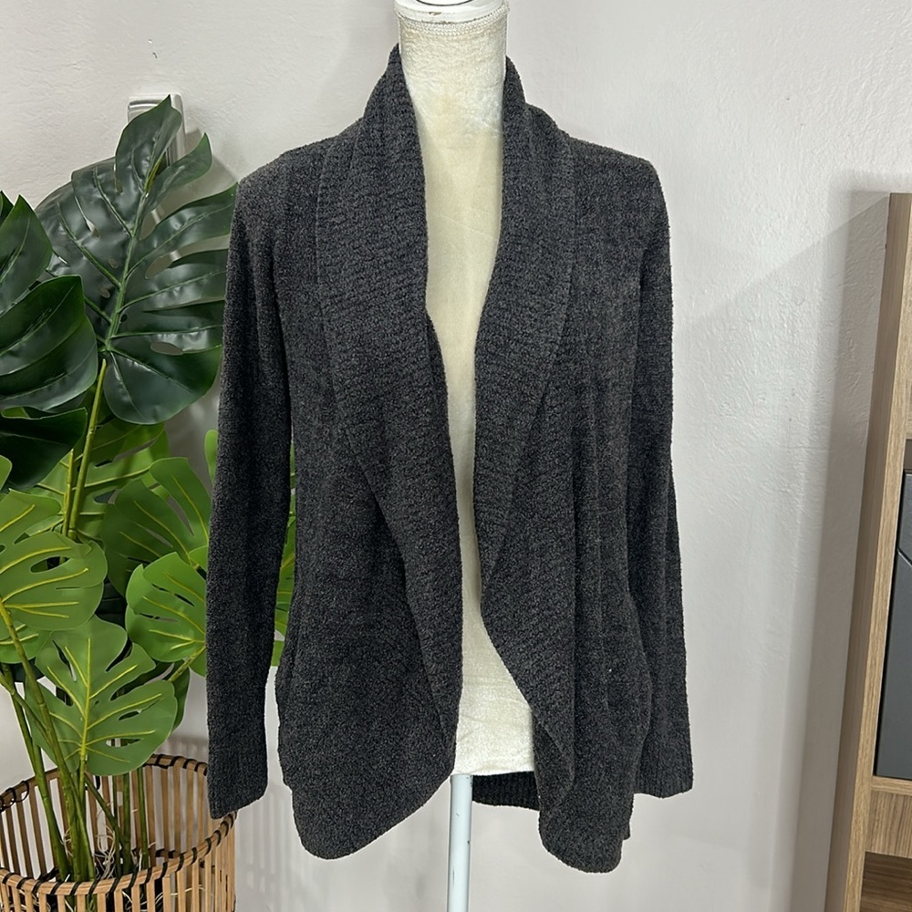 Barefoot Dreams cozychic lite open front cardigan with pockets